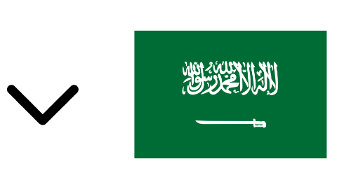 Ksa flag with dropdown